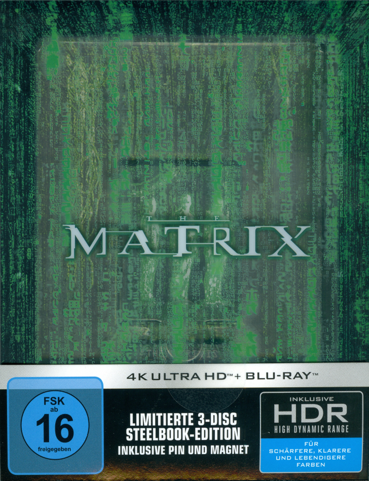 The Matrix (1999) Titans of Cult, Limited Edition, Steelbook, 4K Ultra HD + Blu-ray