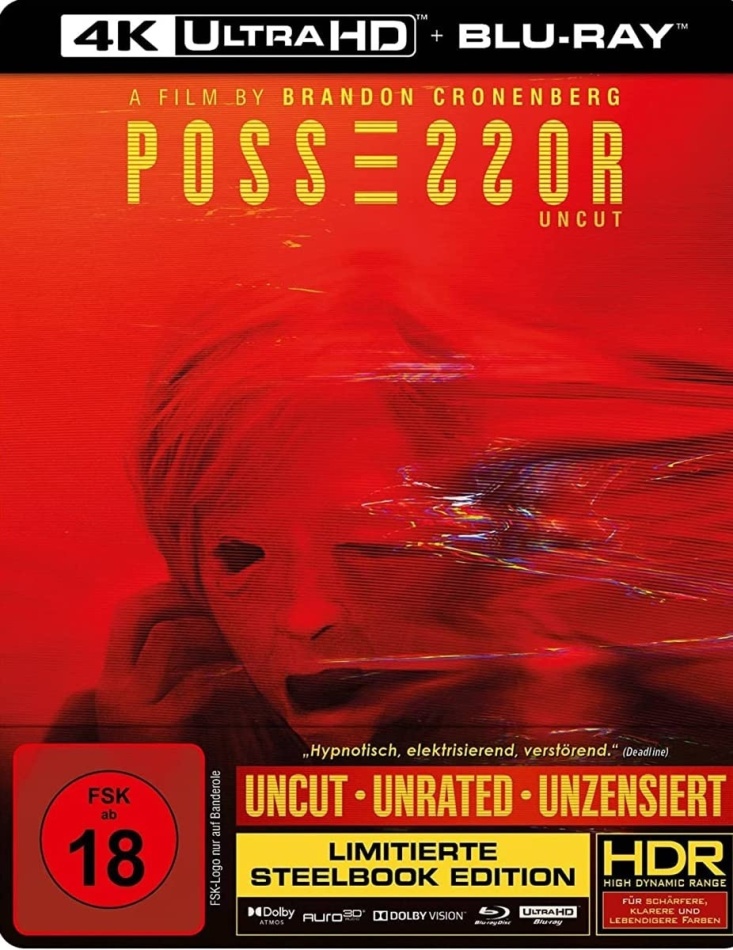 Possessor (2020) Limited Edition, Steelbook, Uncut, 4K Ultra HD + Blu-ray
