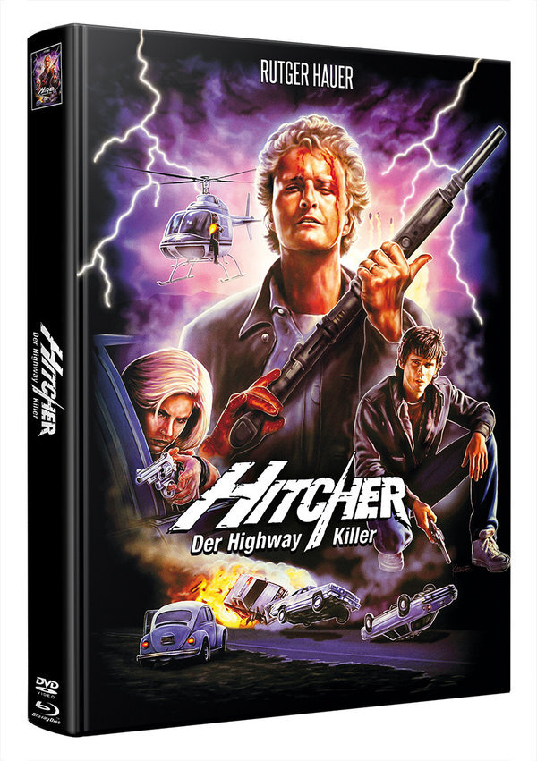 Hitcher - Der Highway Killer (1986) Wattiert, Édition Limitée, Mediabook, Blu-ray + DVD