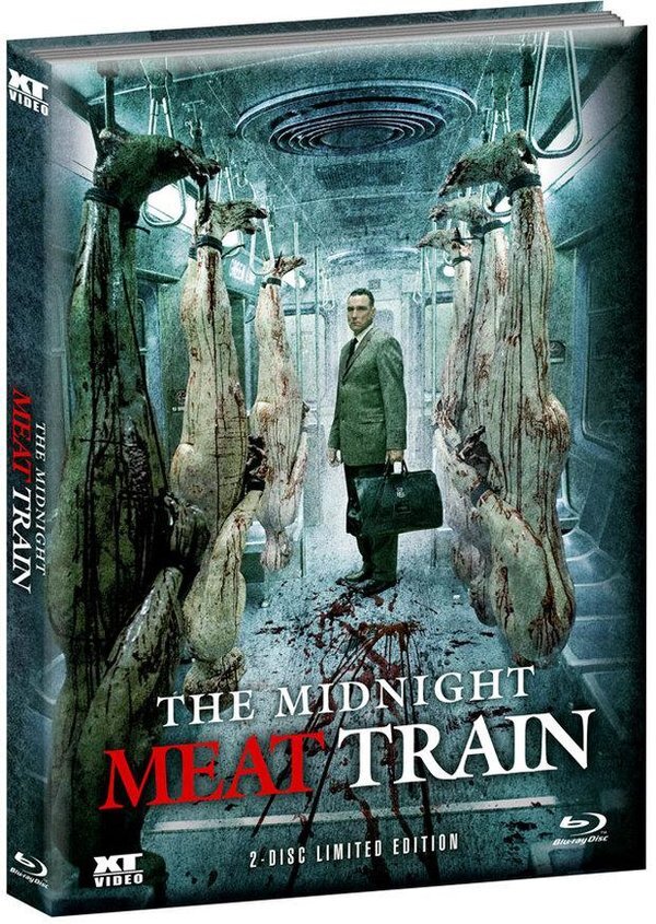The Midnight Meat Train (2008) Wattiert, Cover 2, Limited Edition, Mediabook, Uncut, Blu-ray + DVD