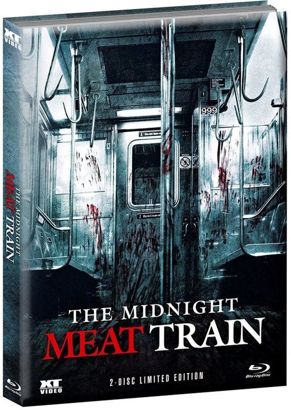 The Midnight Meat Train (2008) Wattiert, Cover 1, Limited Edition, Mediabook, Uncut, Blu-ray + DVD
