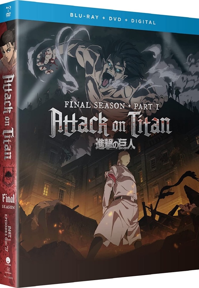 Attack On Titan - Season 4: Part 1 - The Final Season 3 Blu-rays + 3 DVDs