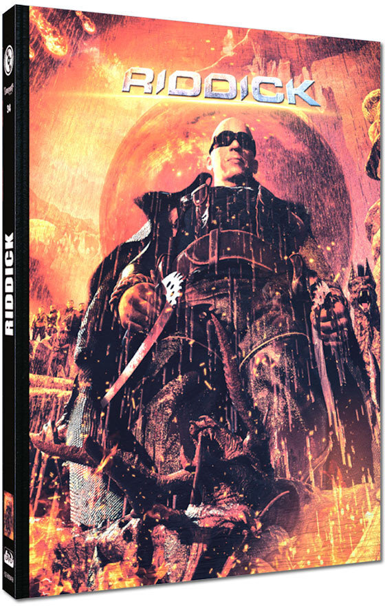 Riddick (2013) Cover B, Extended Cut, Limited Edition, Mediabook, Blu-ray + DVD