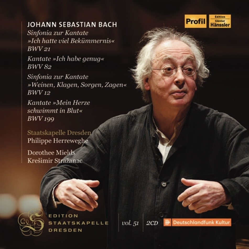 Johann Sebastian Bach (1685-1750), Philippe Herreweghe & Staatskapelle Dresden - Edition Staatskapelle Dresden 51 2 CDs
