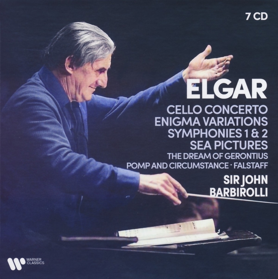 Sir Edward Elgar (1857-1934) & Sir John Barbirolli - Cello Concerto/Enigma Variations/Symphonies 1 & 2 7 CDs