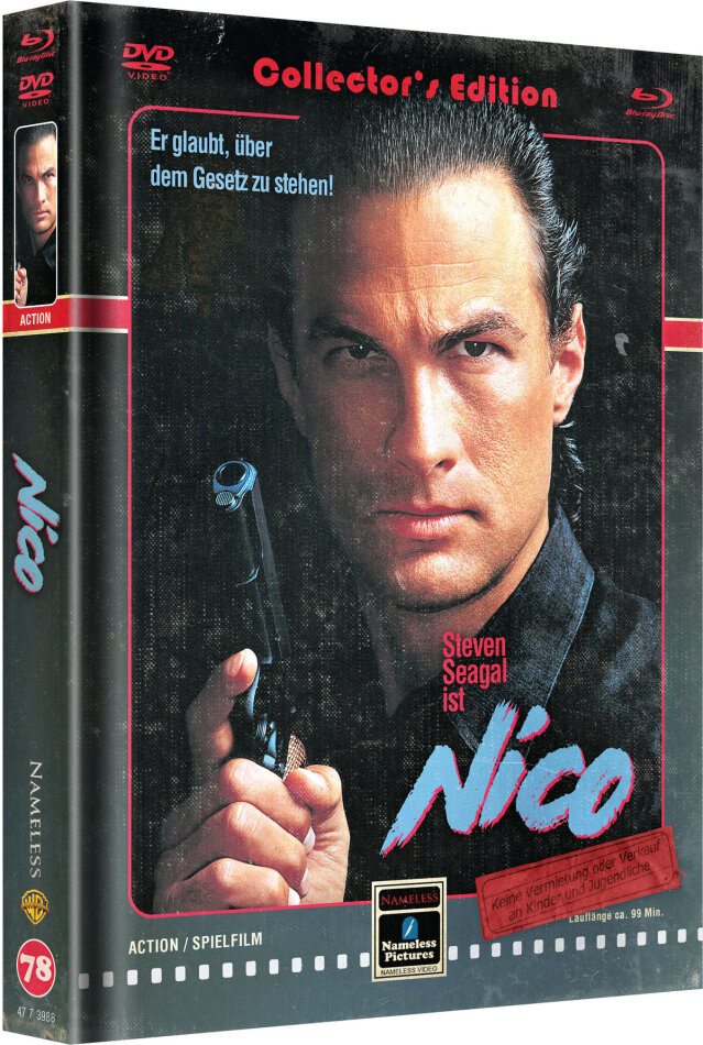 Nico (1988) Cover C, Limited Edition, Mediabook, Uncut, Blu-ray + DVD