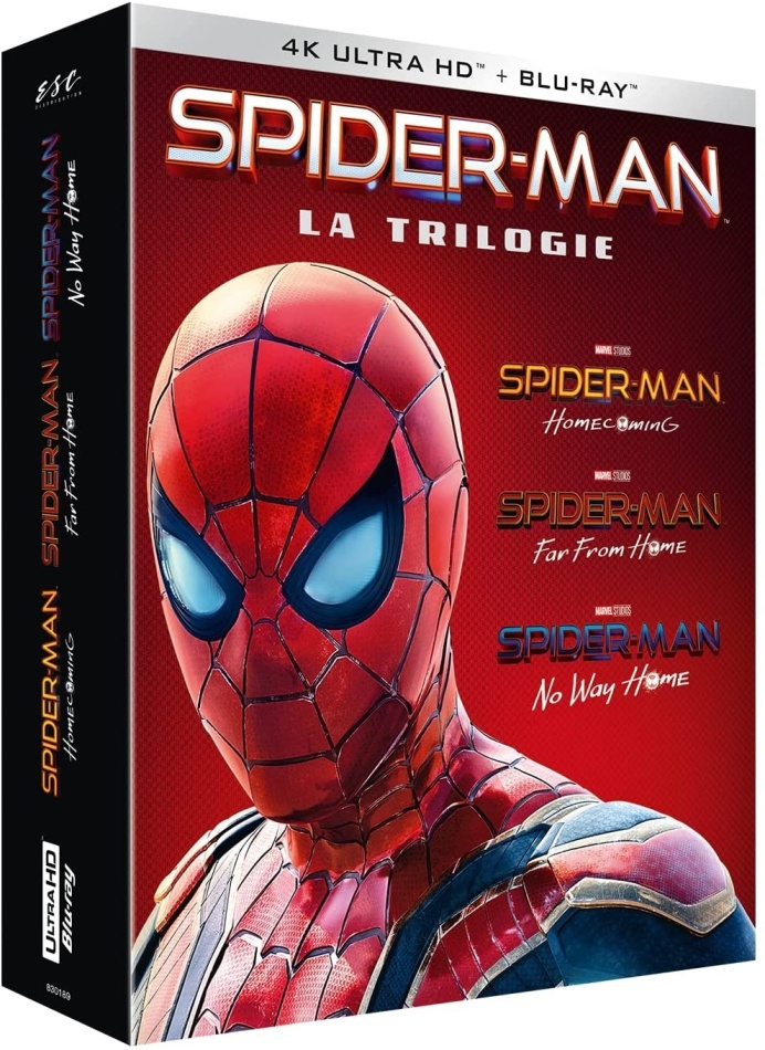 Spider-Man: La Trilogie - Spider-Man: Homecoming / Spider-Man: Far From Home / Spider-Man: No Way Home 3 4K Ultra HDs + 3 Blu-ray