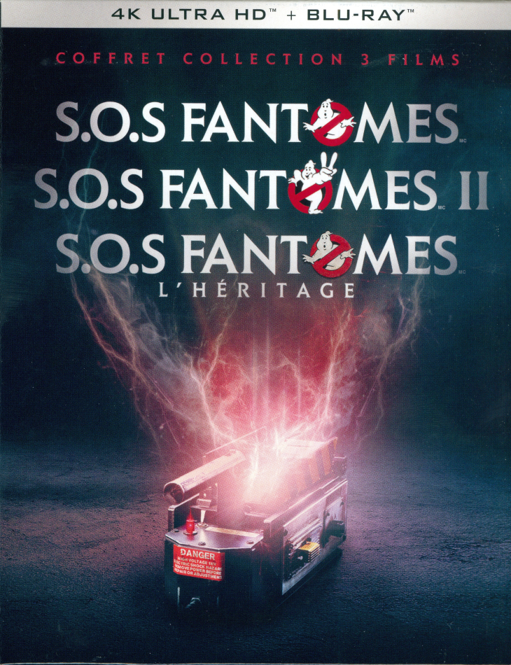 S.O.S Fantômes (1984) / S.O.S Fantômes 2 (1989) / S.O.S Fantômes: L'héritage (2021) - Coffret Collection 3 Films 3 4K Ultra HDs + 3 Blu-ray