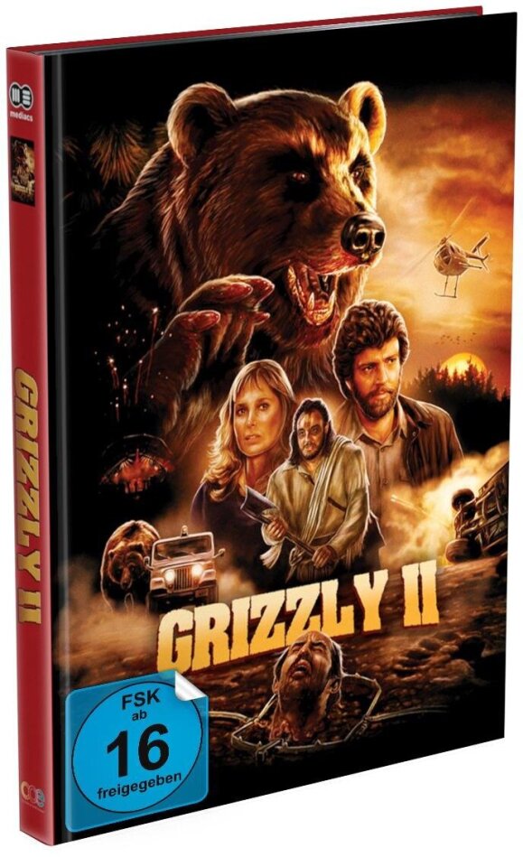 Grizzly 2 (1983) Cover B, Limited Edition, Mediabook, Uncut, Blu-ray + DVD