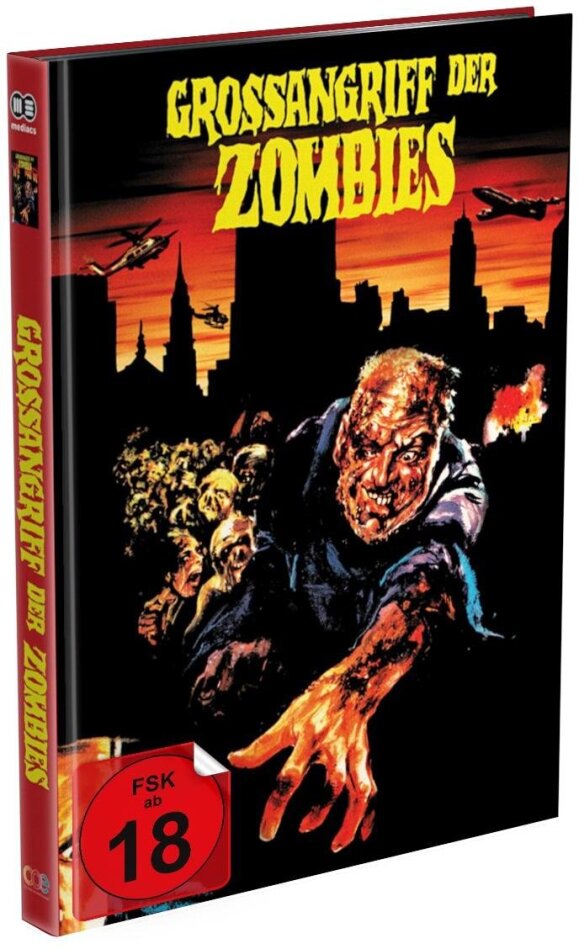 Grossangriff der Zombies (1980) Cover B, Limited Edition, Mediabook, Uncut, Blu-ray + 2 DVDs + CD