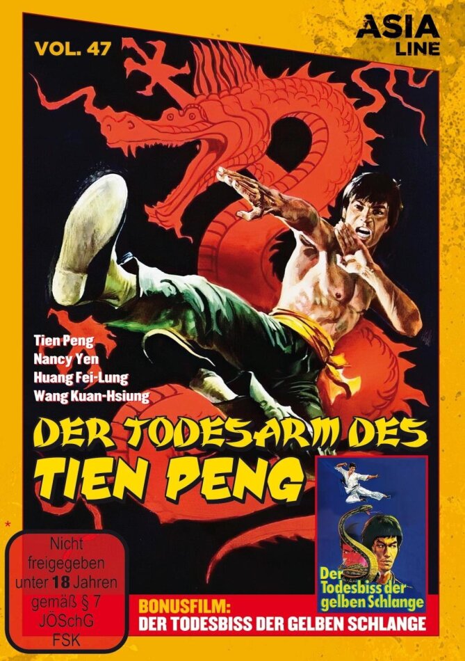 Der Todesarm des Tien Peng (1972) Asia Line