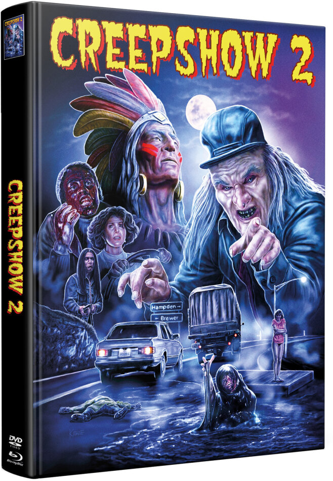 Creepshow 2 (1987) Wattiert, Cover W, Limited Edition, Mediabook, Blu-ray + DVD