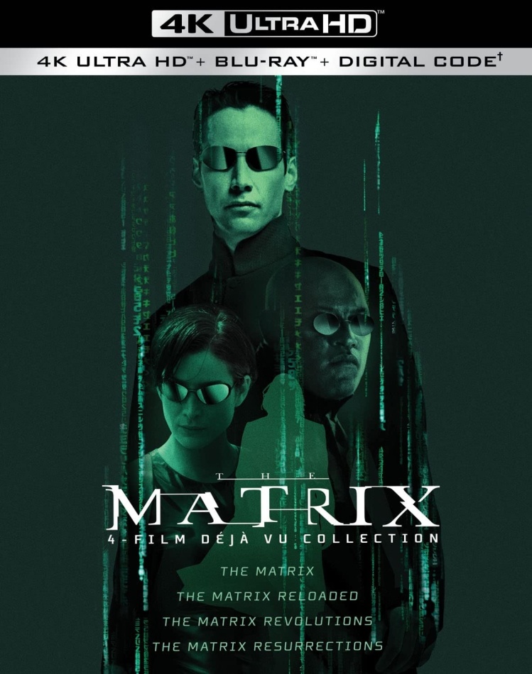 The Matrix 1-4 - 4-Film Déjà Vu Collection 4 4K Ultra HDs + 4 Blu-rays