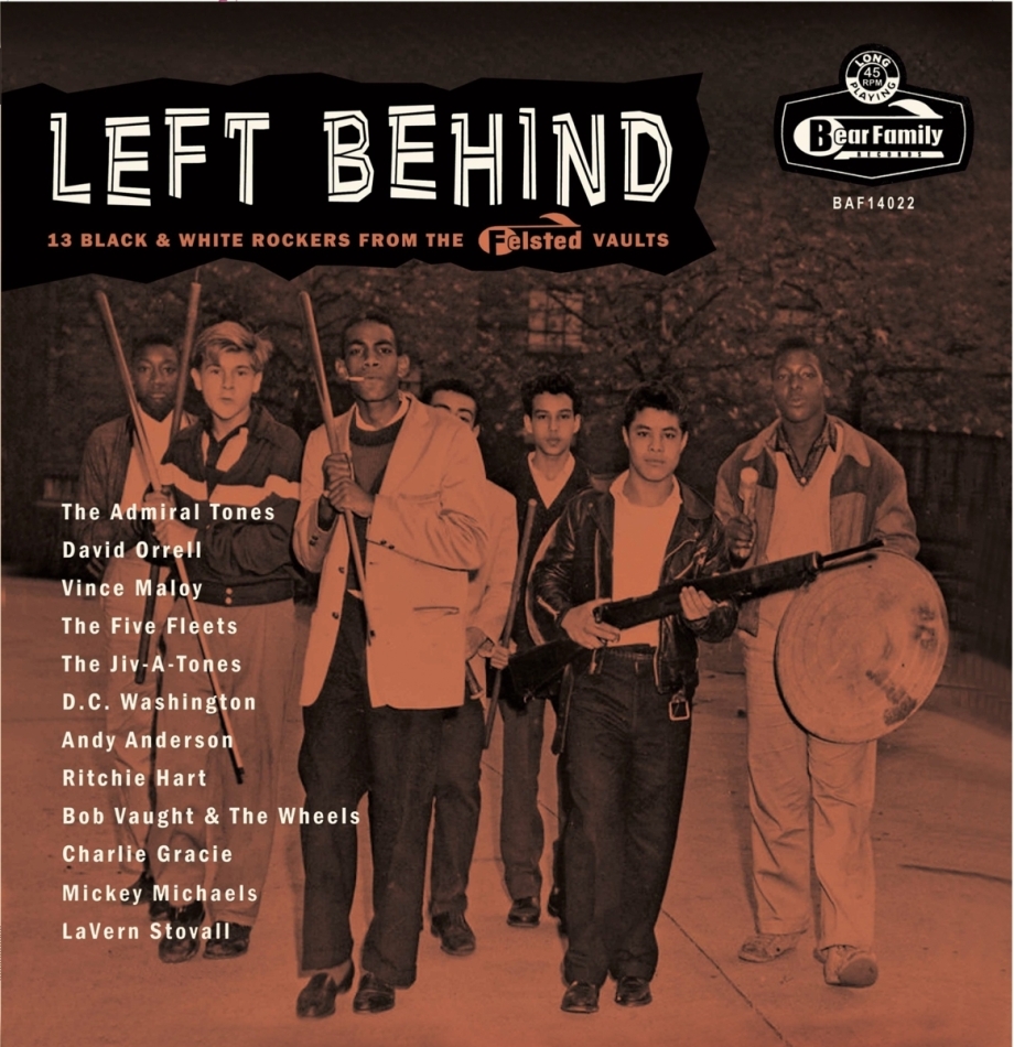 Left Behind: 13 Black & White Rockers From The Feisted Vaults + Postcard, 10" Maxi + CD