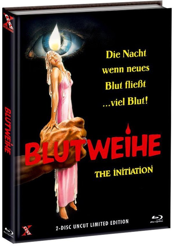 Blutweihe - The Initiation (1984) Cover A, Limited Edition, Mediabook, Uncut, Unrated, Blu-ray + DVD