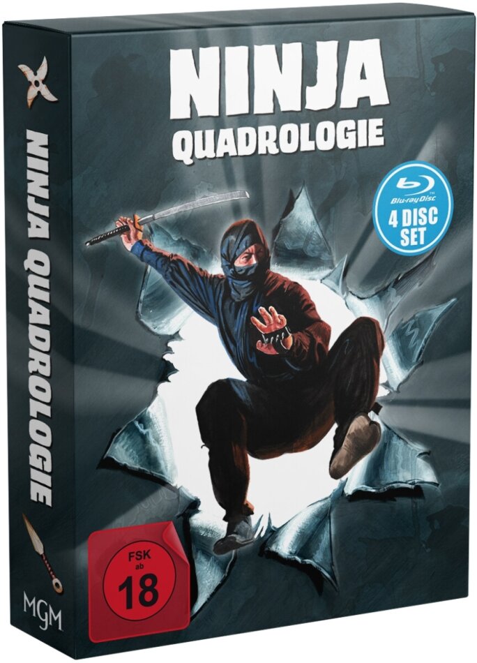 Ninja Quadrologie Digipack, Uncut, 4 Blu-rays