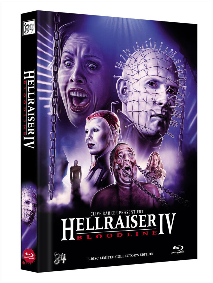 Hellraiser 4 - Bloodline (1996) Limited Collector's Edition, Mediabook, 4K Ultra HD + Blu-ray + DVD