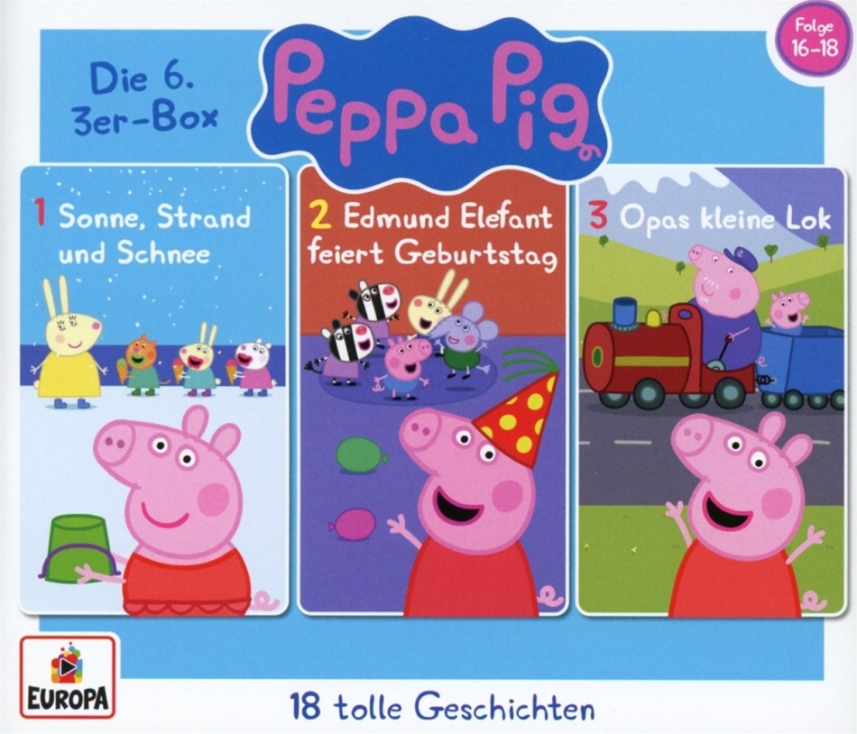 Peppa Pig Hörspiele - 06/3er Box (Folgen 16,17,18) 3 CDs