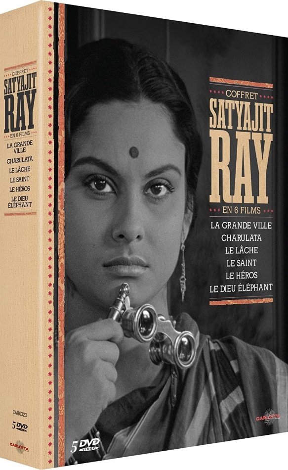 Satyajit Ray - La grande ville / Charulata / Le Saint / Le Lâche / Le Héros / Le dieu éléphant 5 DVDs