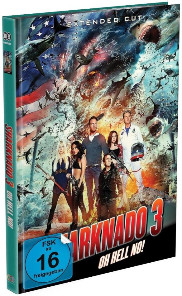 Sharknado 3 - Oh Hell No! (2015) Cover A, Extended Edition, Limited Edition, Mediabook, Blu-ray + DVD