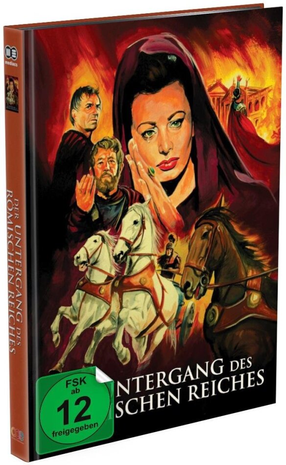 Der Untergang des römischen Reiches (1964) Cover A, Limited Edition, Mediabook, Uncut, Blu-ray + DVD