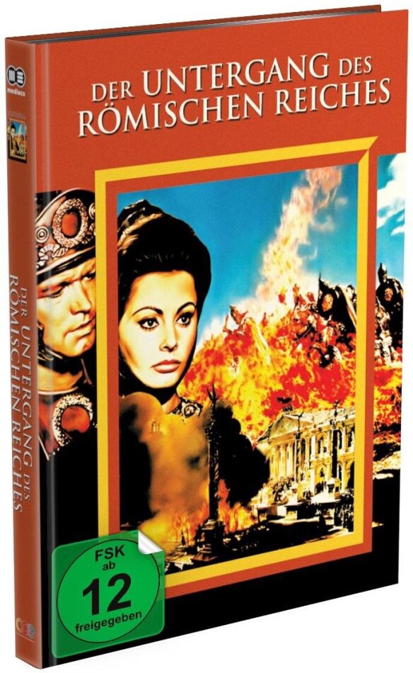 Der Untergang des römischen Reiches (1964) Cover B, Limited Edition, Mediabook, Uncut, Blu-ray + DVD