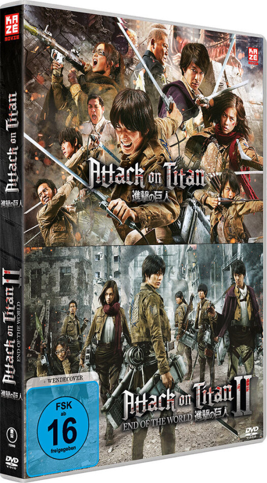 Attack on Titan - Film 1 & 2 Neuauflage, 2 DVDs