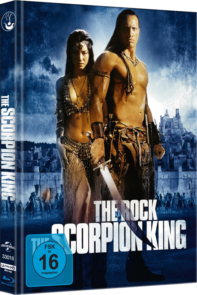 The Scorpion King (2002) Cover B, Limited Edition, Mediabook, 4K Ultra HD + Blu-ray