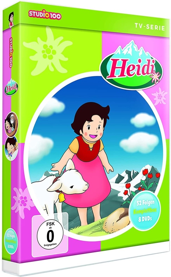 Heidi - Komplettbox - 52 Folgen Studio 100, Neuauflage, 8 DVDs