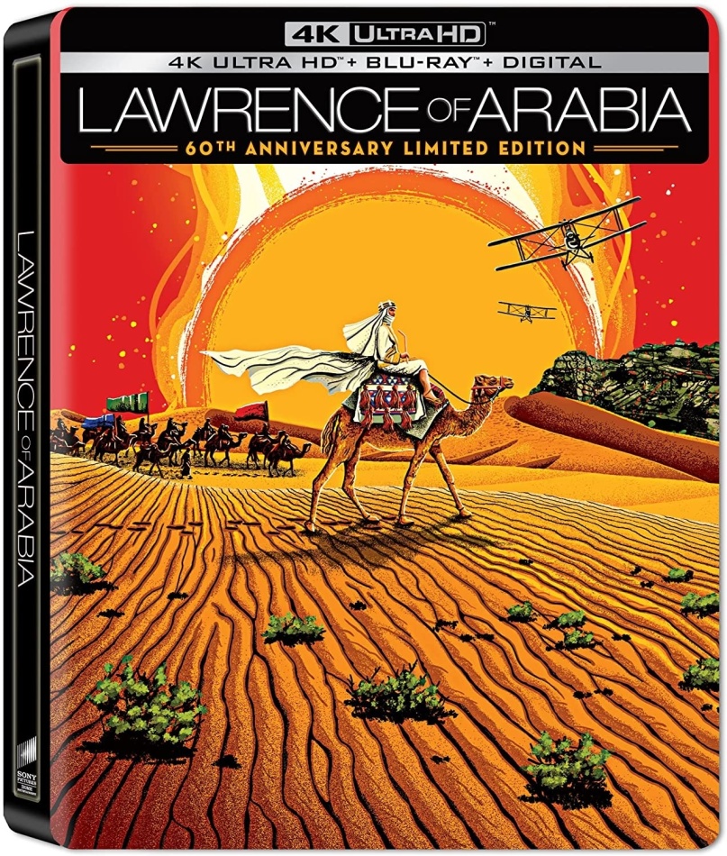 Lawrence Of Arabia (1962) 60th Anniversary Edition, Limited Edition, Steelbook, 4K Ultra HD + Blu-ray