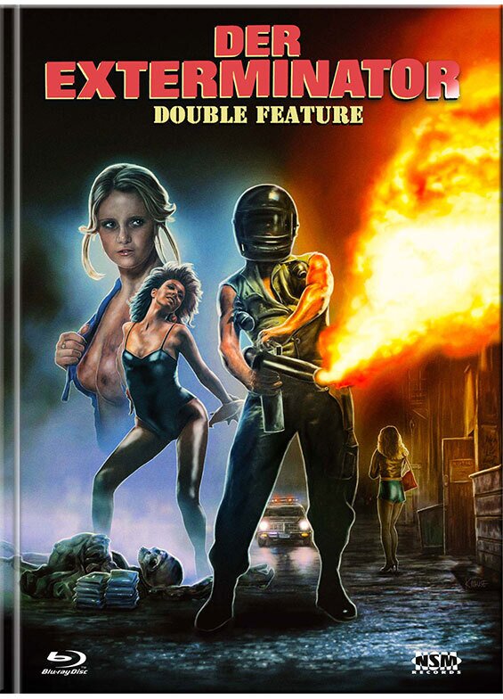 Der Exterminator 1 & 2 - Double Feature Cover C, Limited Edition, Mediabook, Uncut, 2 Blu-rays
