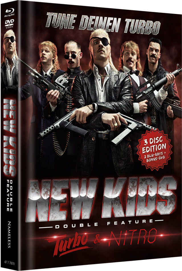 New Kids Turbo (2010) / New Kids Nitro (2011) - Double Feature Cover B, Limited Edition, Mediabook, 2 Blu-rays + DVD