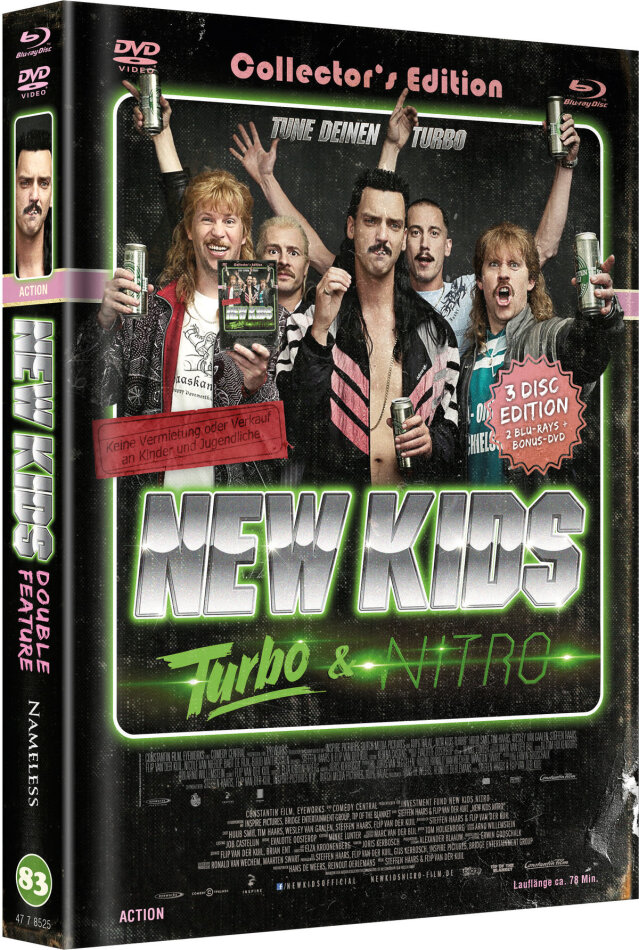 New Kids Turbo (2010) / New Kids Nitro (2011) - Double Feature Cover C, Limited Collector's Edition, Mediabook, 2 Blu-rays + DVD