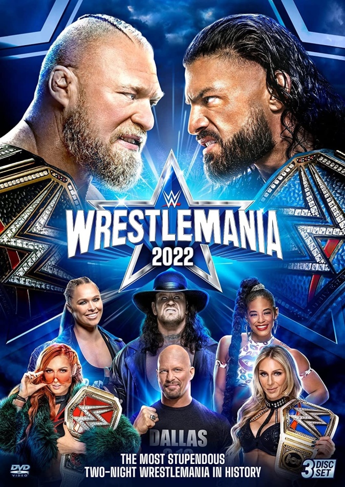 WWE: Wrestlemania 38 3 DVDs
