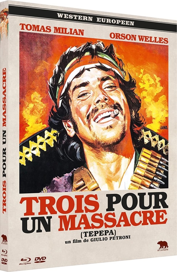 Trois pour un massacre (1968) Western Europeen, Blu-ray + DVD