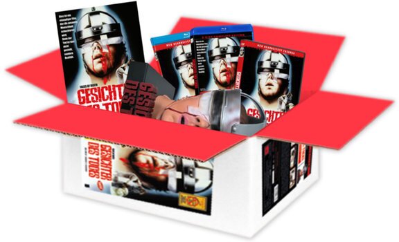 Gesichter des Todes (1978) Büste, Cover B, Limited Collector's Edition, Mediabook, Uncut, 2 Blu-rays + 3 DVDs