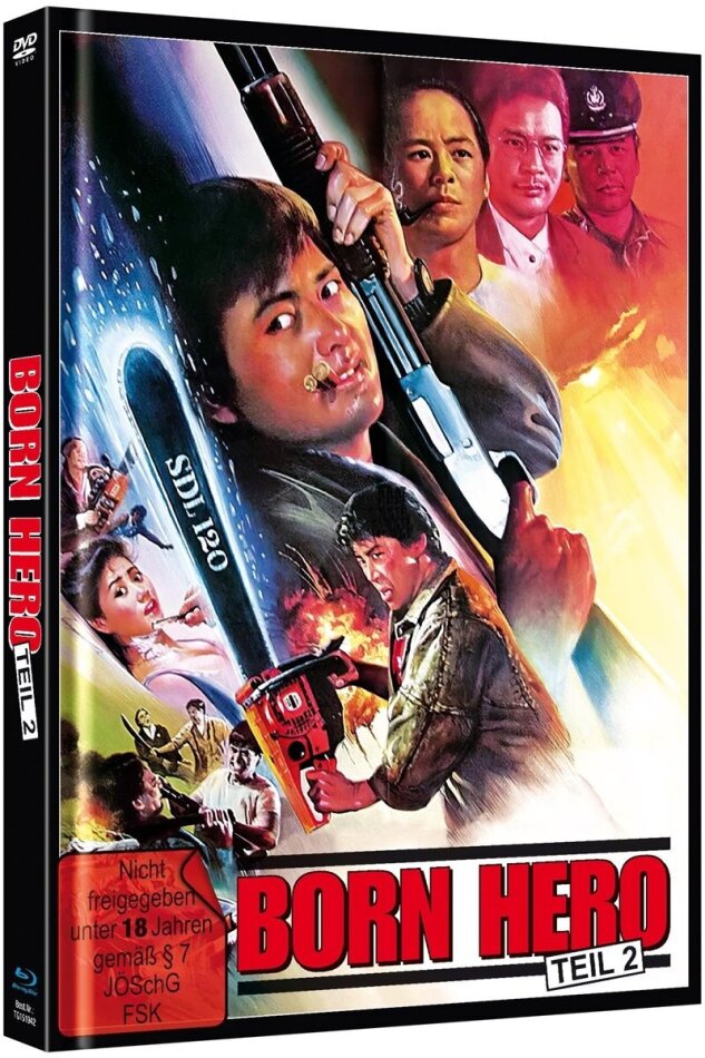Born Hero - Teil 2 (1988) Cover A, Limited Edition, Mediabook, Remastered, Uncut, Blu-ray + DVD