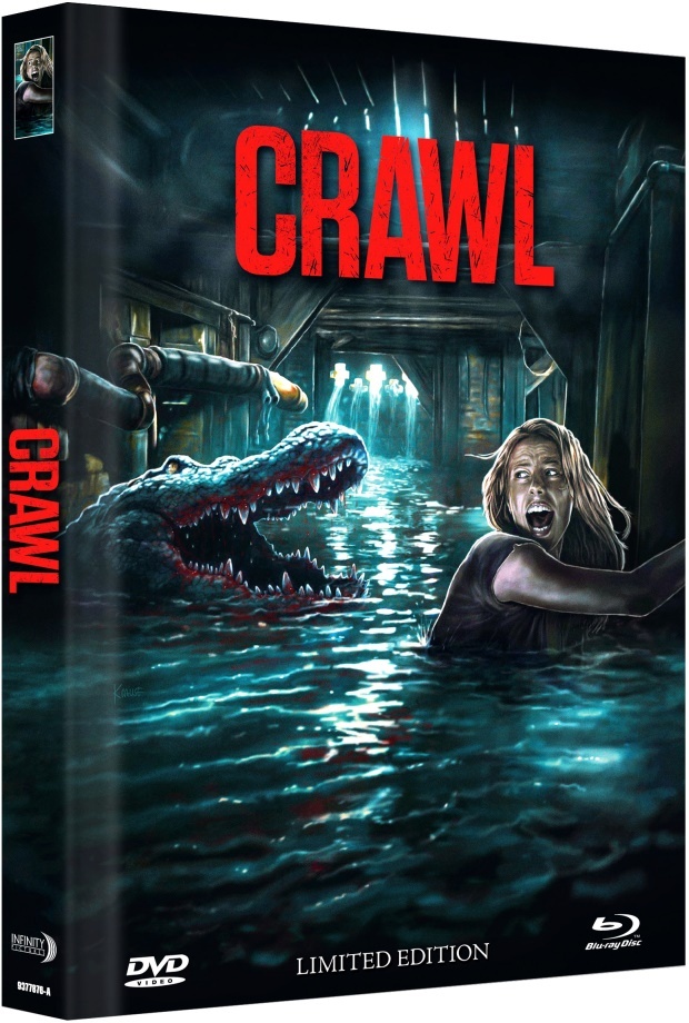 Crawl (2019) Cover A, Limited Edition, Mediabook, Uncut, Blu-ray + DVD
