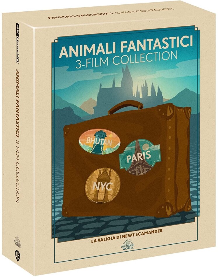 Animali Fantastici 1-3 - 3-Film Collection Travel Art, 3 4K Ultra HDs + 3 Blu-rays