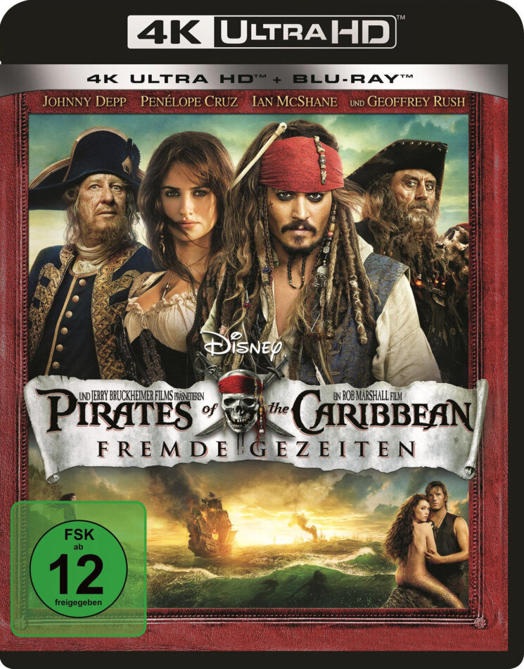 Pirates of the Caribbean 4 - Fremde Gezeiten (2011) 4K Ultra HD + Blu-ray