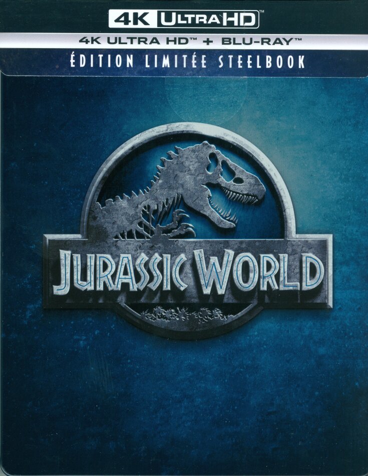 Jurassic World (2015) Édition Limitée, Steelbook, 4K Ultra HD + Blu-ray