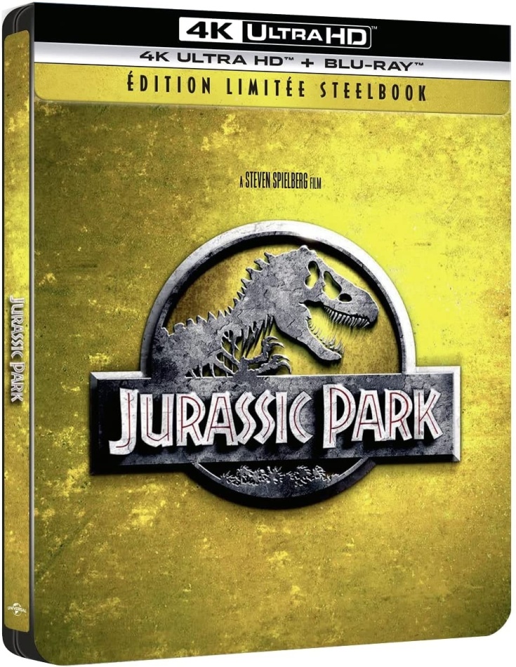 Jurassic Park (1993) Édition Limitée, Steelbook, 4K Ultra HD + Blu-ray