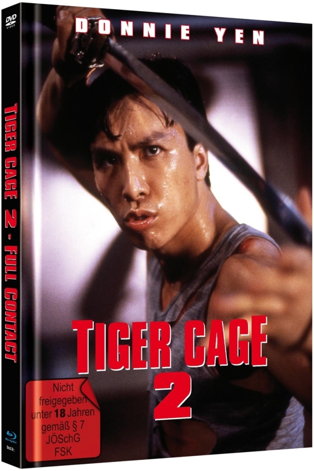 Tiger Cage 2 - Full Contact (1990) Cover B, Limited Edition, Mediabook, Blu-ray + DVD