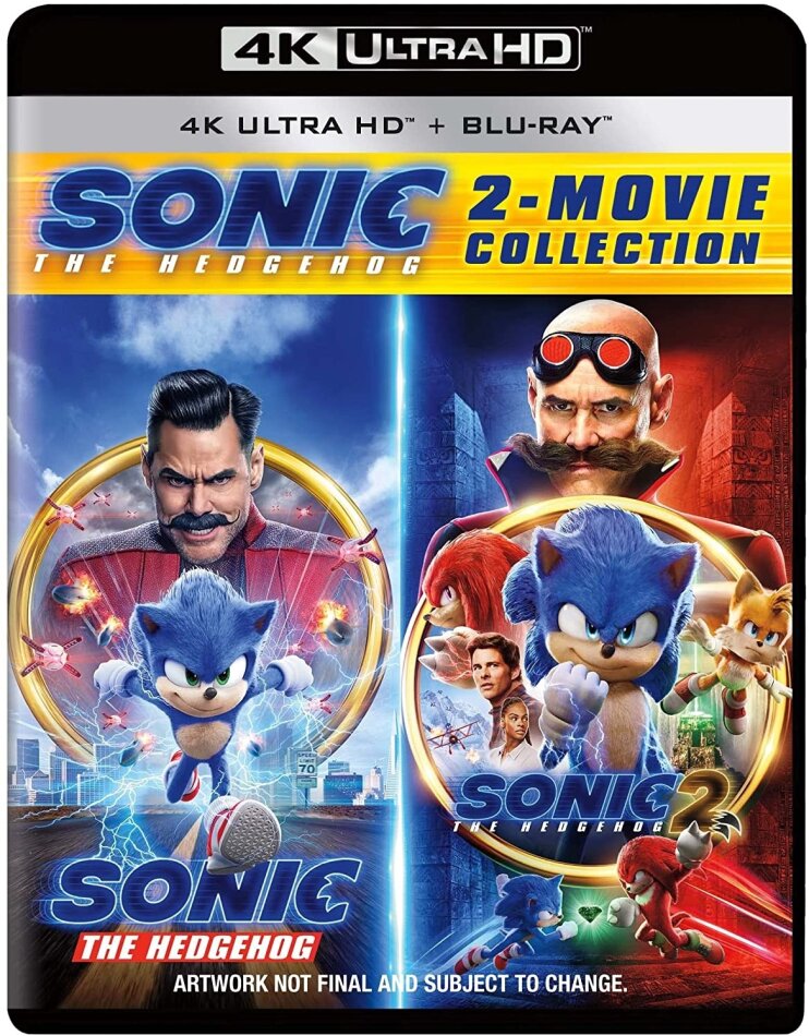 Sonic The Hedgehog 1+2 - 2-Movie Collection 2 4K Ultra HDs