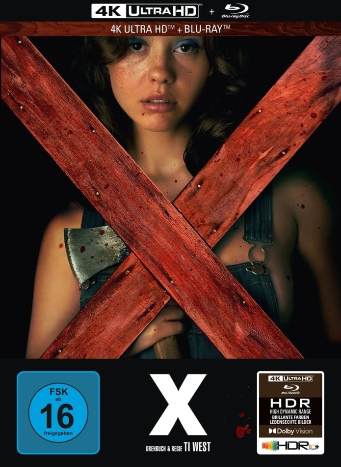 X (2022) Cover A, Limited Edition, Mediabook, 4K Ultra HD + Blu-ray