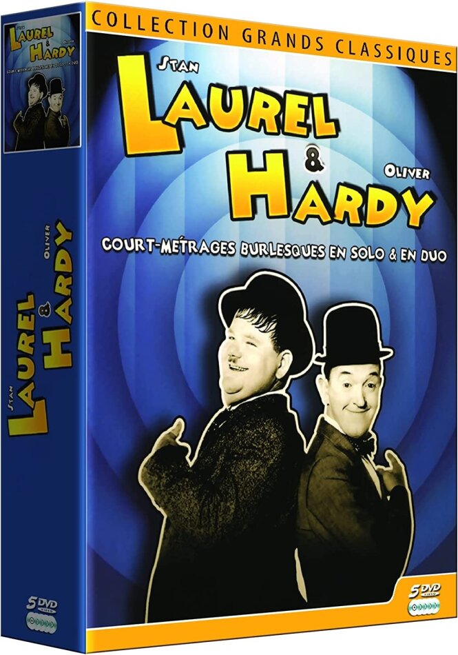 Laurel & Hardy - Court-métrages burlesques en solo & en duo s/w, 5 DVDs