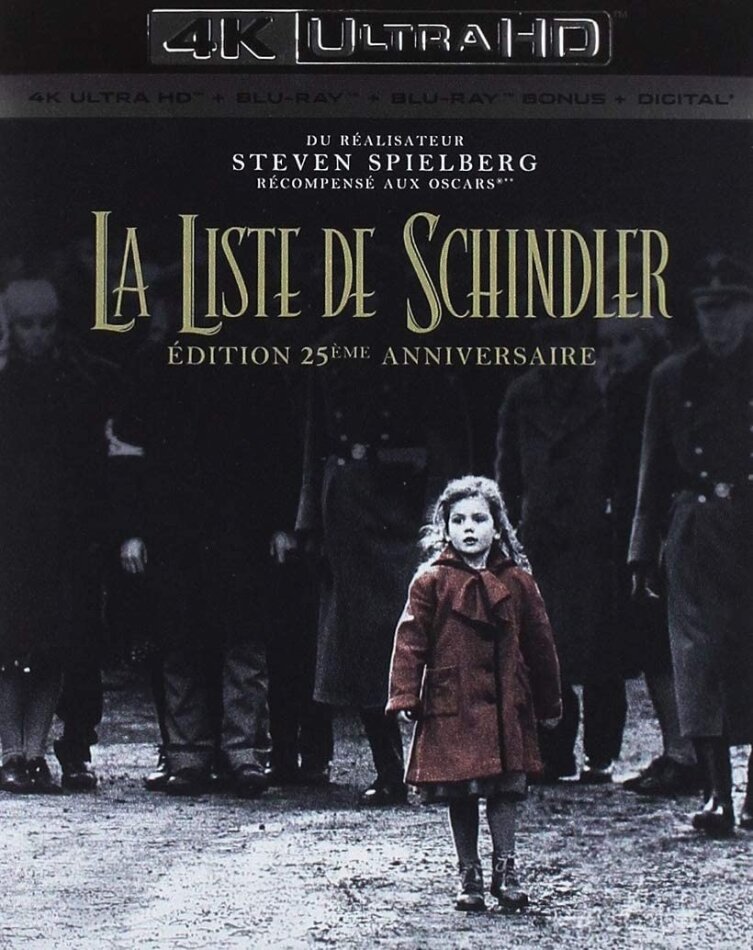 La liste de Schindler (1993) 4K Ultra HD + Blu-ray