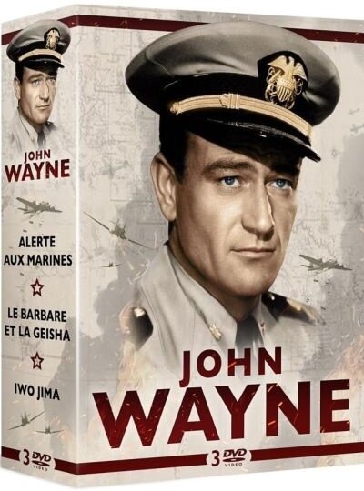 John Wayne - Alerte aux marines + Iwo Jima + Le Barbare et la Geisha 3 DVDs
