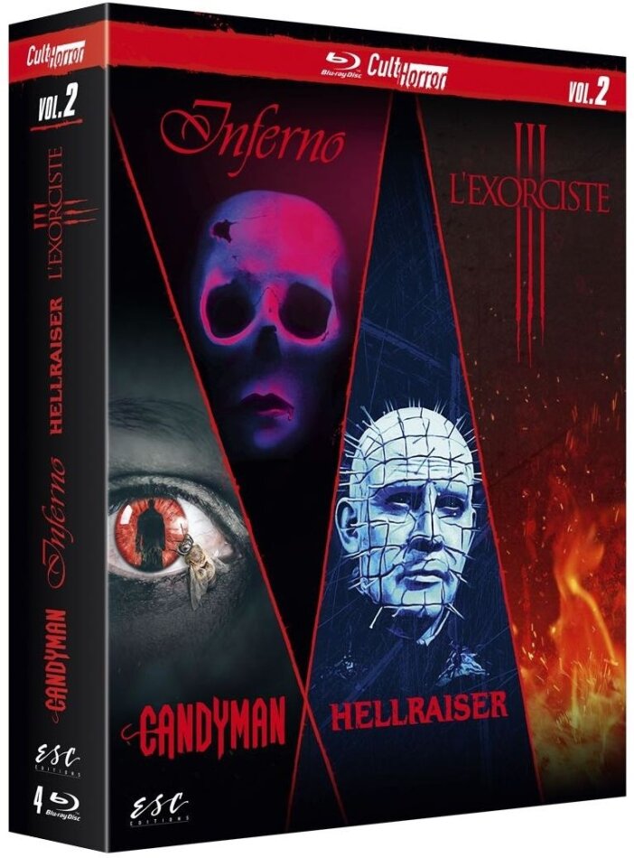 Candyman / Inferno / Hellraiser / L'Exorciste 3 4 Blu-rays