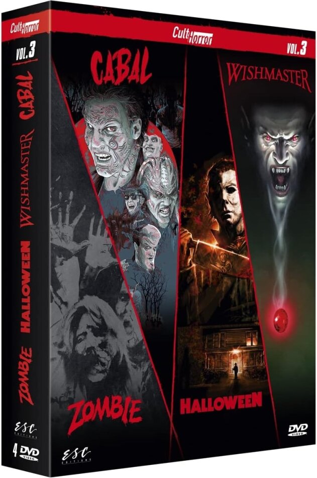 Zombie / Halloween / Wishmaster / Cabal 4 DVD